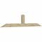 Ekena Millwork Portland Rough Sawn Timber Gable Bracket, Douglas Fir, 108"W x 22"H x 4"D x 6"F, 5/12 Pitch GBW108X22X0406POR00RDF - alternate 5